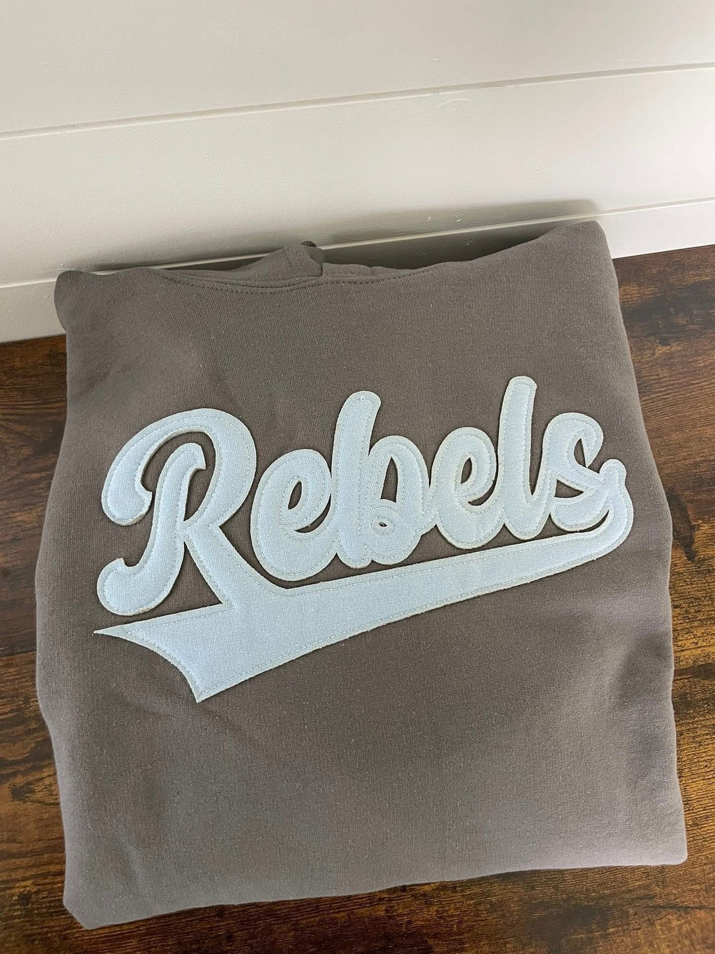 Rebels Raggy Embroidered Hooded Sweatshirt