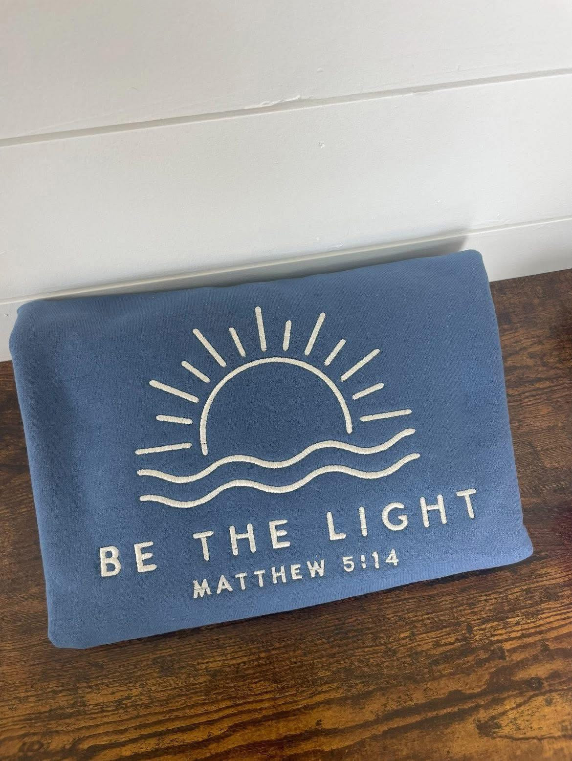 Be the Light Embroidered Crewneck