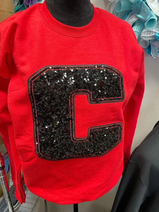 Clinton C Embroidered Crewneck