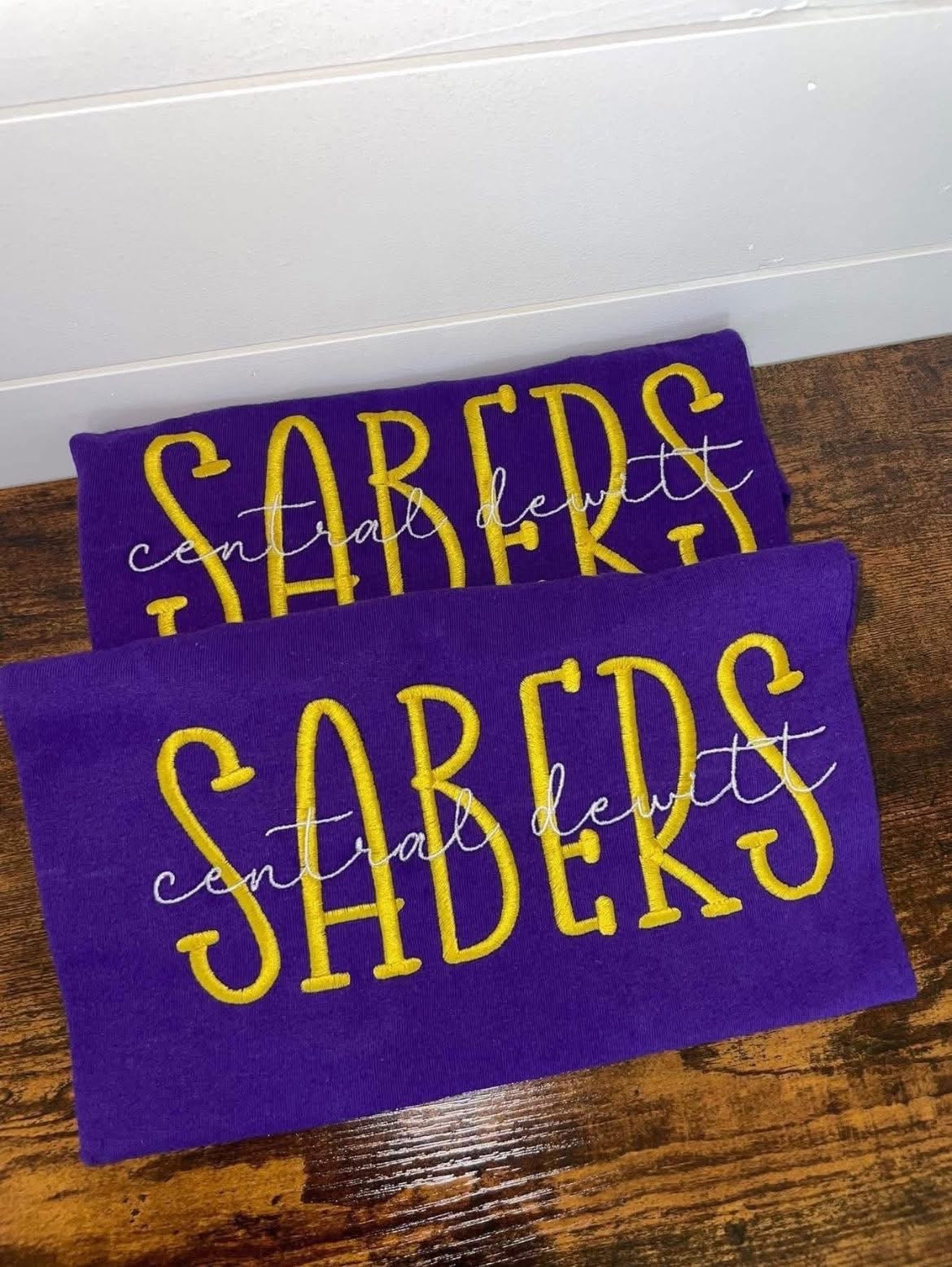 Central Dewitt Sabers shirt