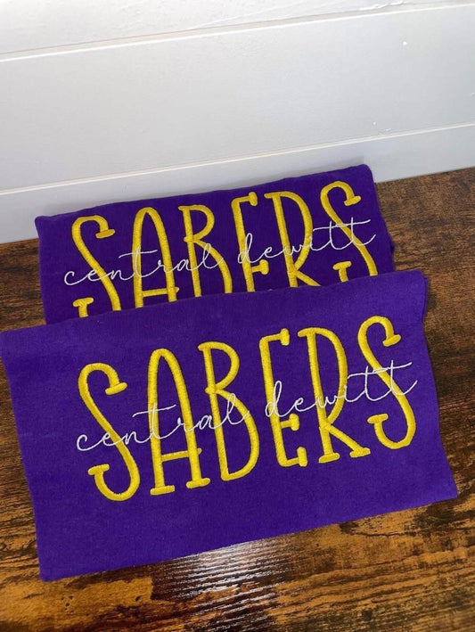Central Dewitt Sabers shirt