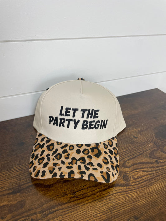 Let The Party Begin Embroidered Hat