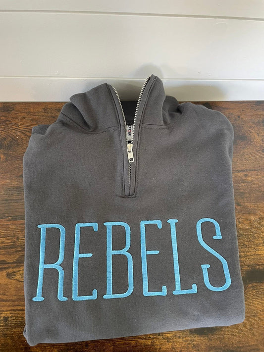 Rebels Embroidered Quarter Zip
