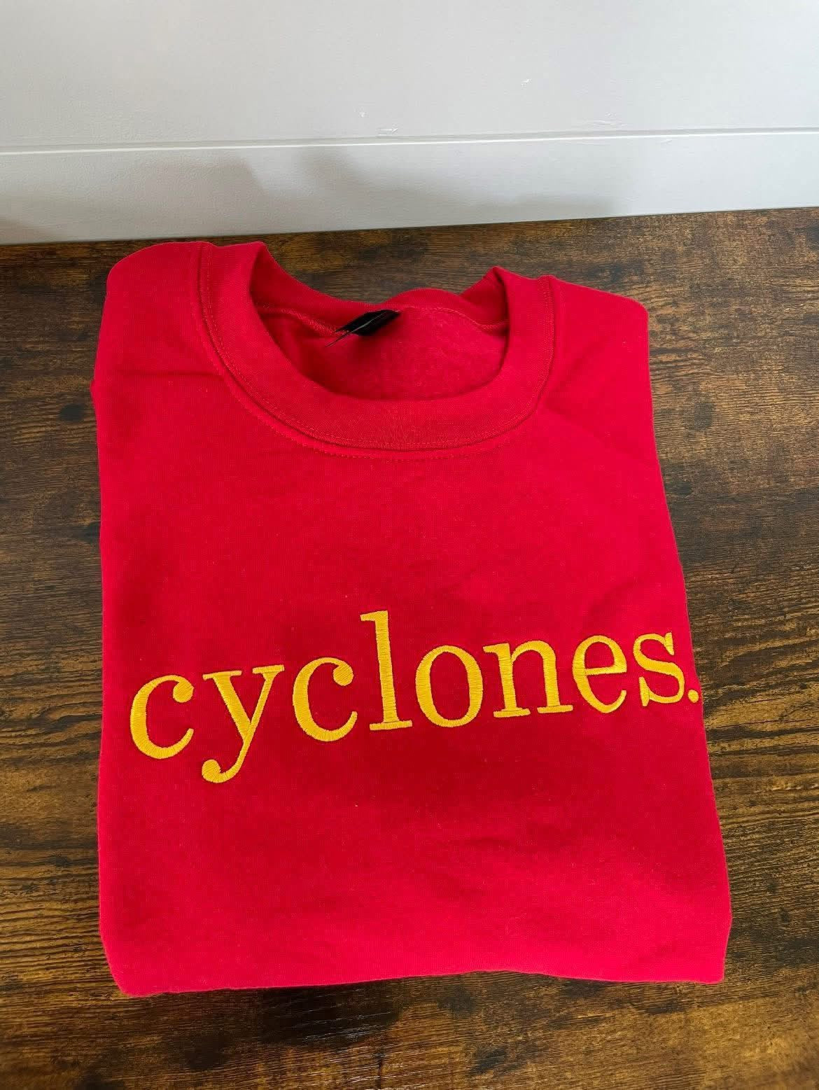 Cyclones Embroidered Crewneck