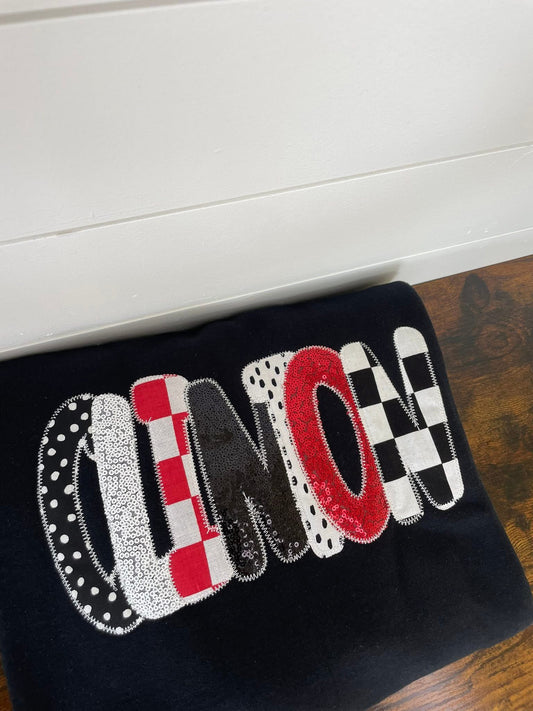 Clinton Colorblock Embroidered Crewneck