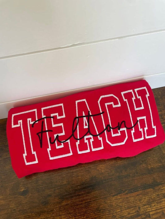 Teach Fulton Embroidered Shirt