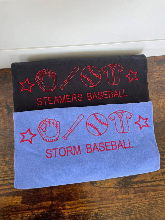 Baseball Embroidered Shirts