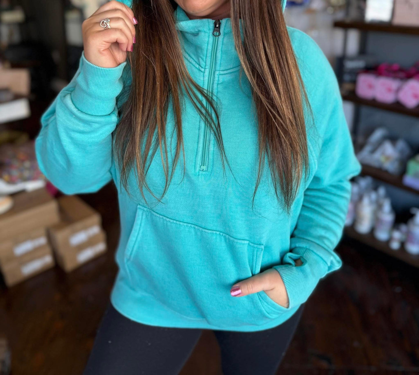 Cozy Quarter Zip Hoodie