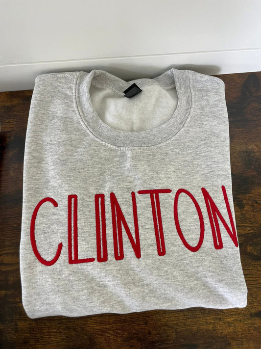Clinton Embroidered Crewneck