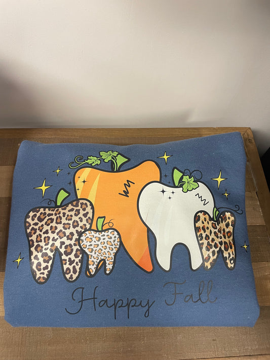 Dental Happy Fall Crewneck Medium