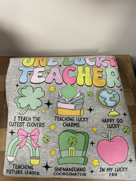 St. Patricks Teacher Crewneck XL