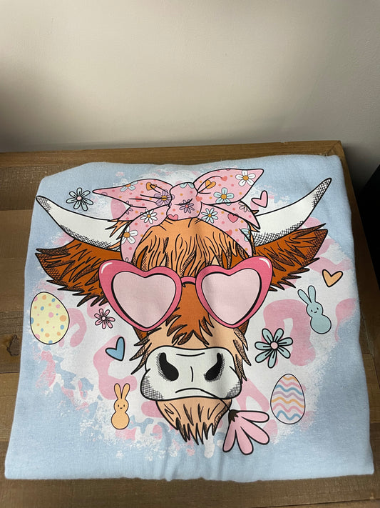 Easter Cow Long Sleeve Shirt