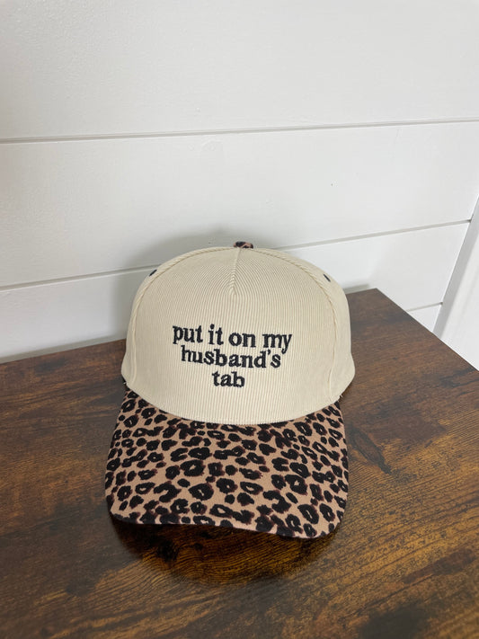 Put It On My Husband's Tab Corduroy Hat