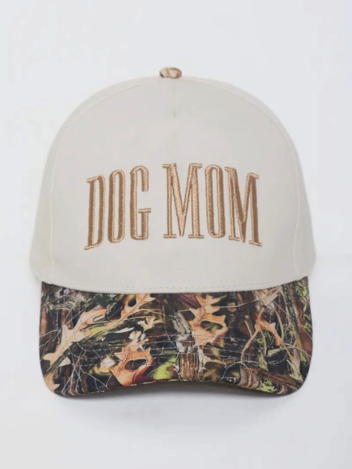 Dog Mom Camo Embroidered Hat