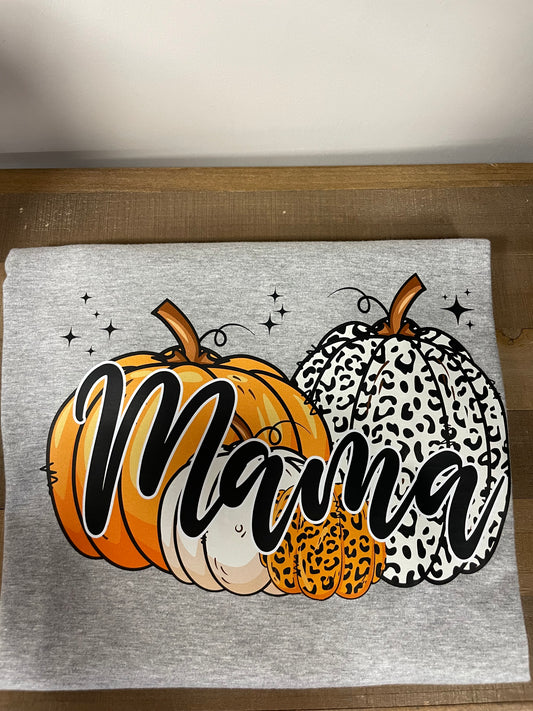 Mama Pumpkin Fall Large Shirt