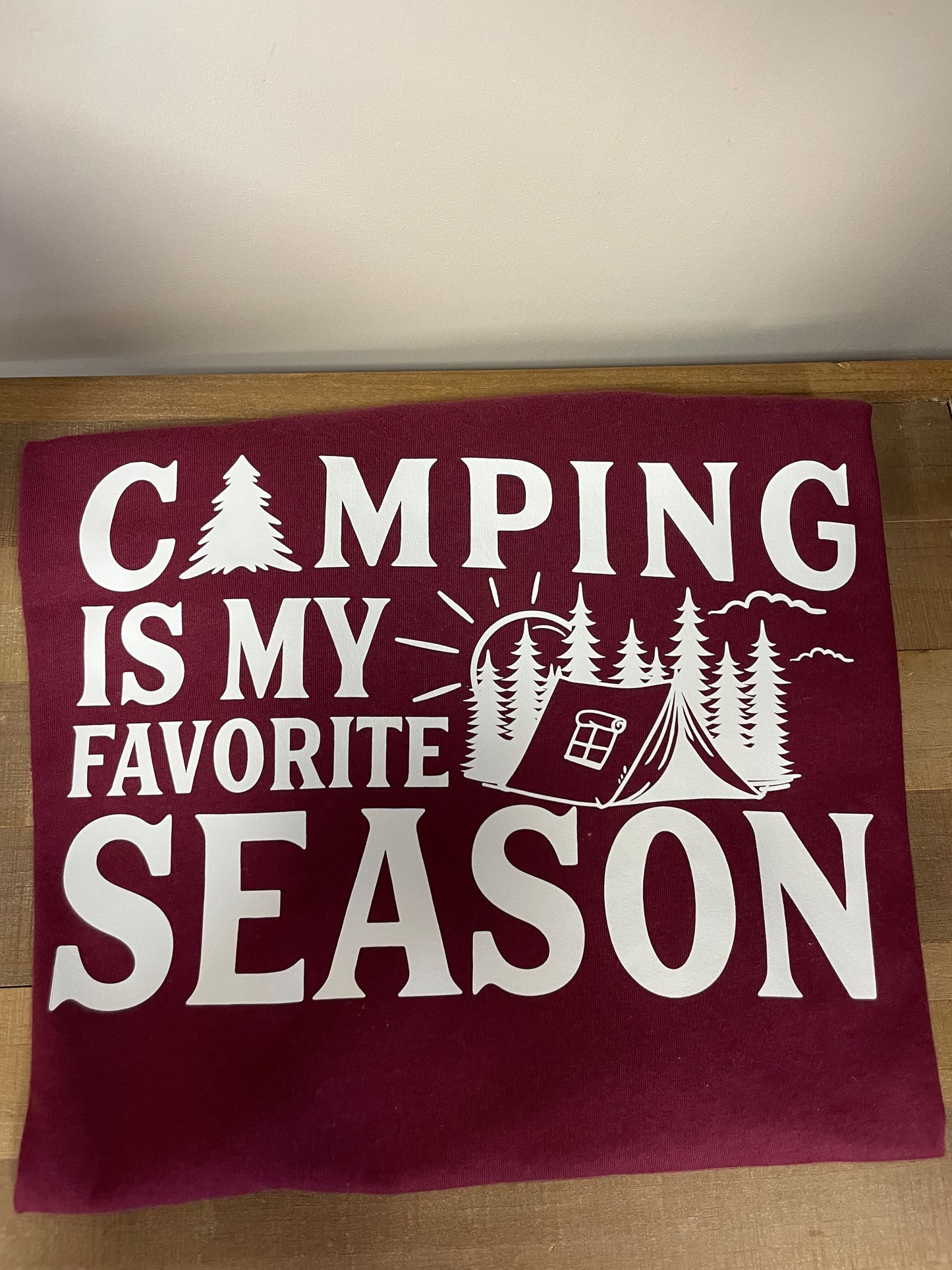 Camping Favorite Season Large Shirt