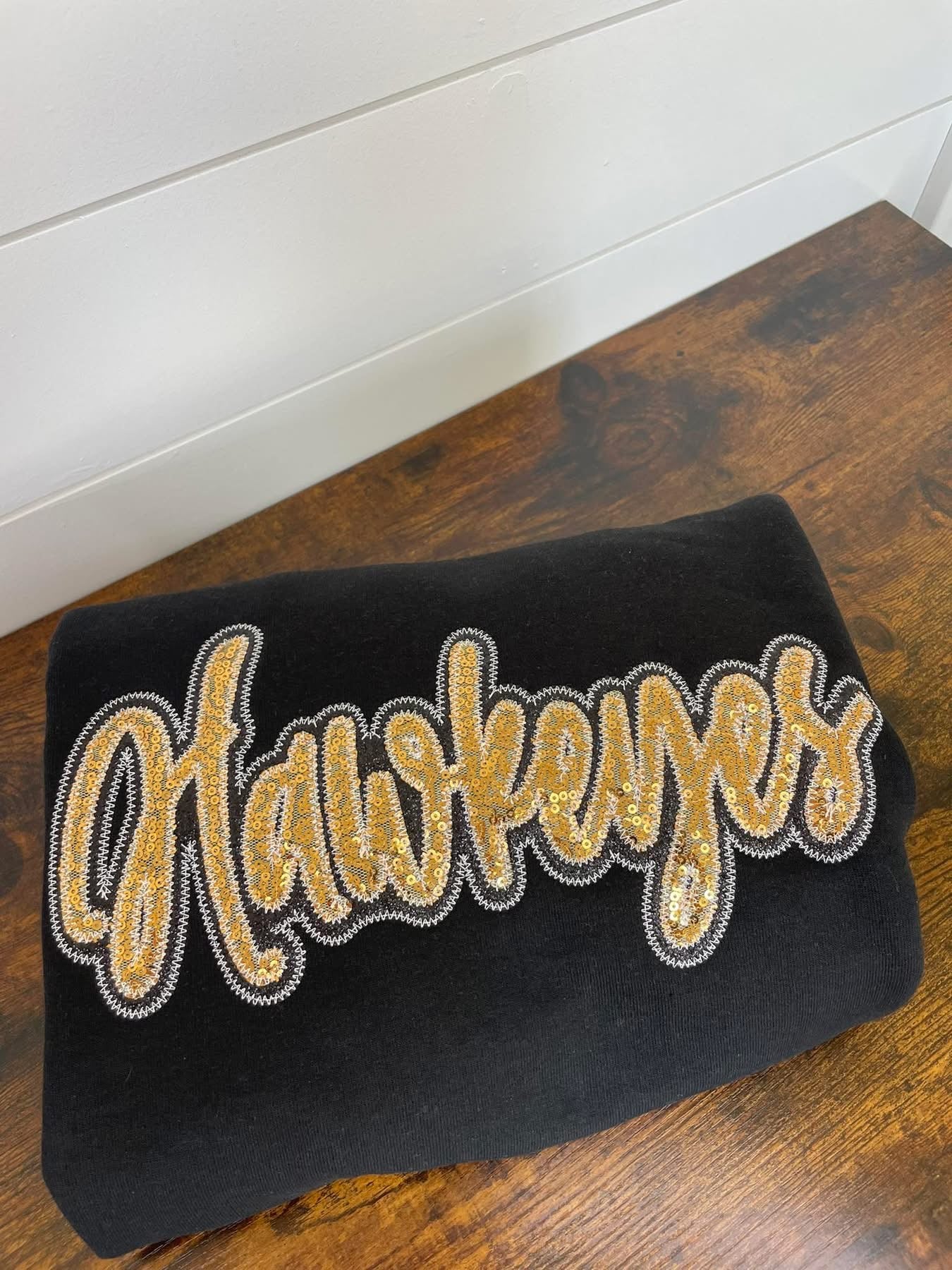 Hawkeyes Sequins Embroidered Crewneck