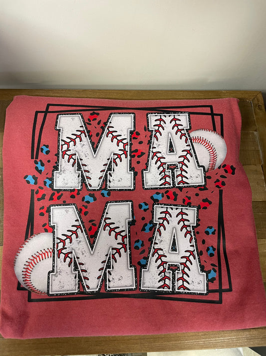 Mama Baseball 2XL Shirt