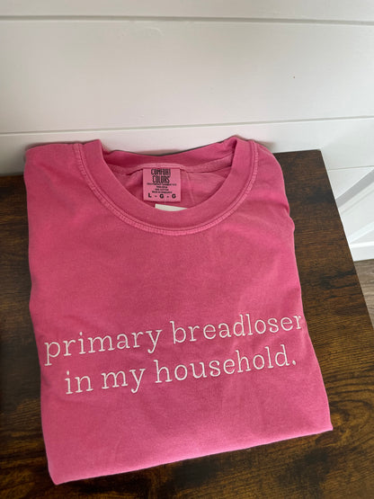 Primary Breadloser In My Household Embroidered Shirt