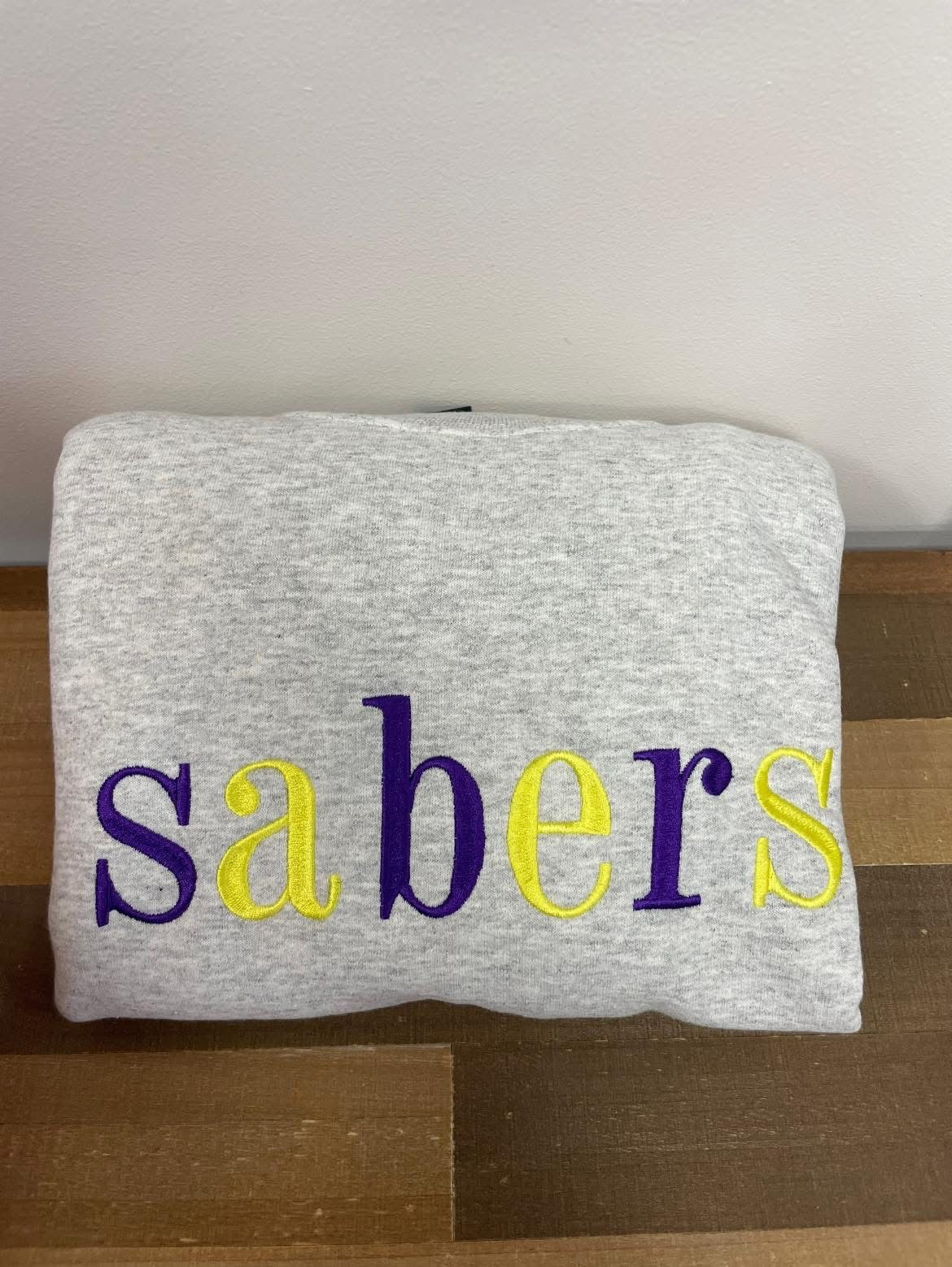 Sabers Embroidered Crewneck