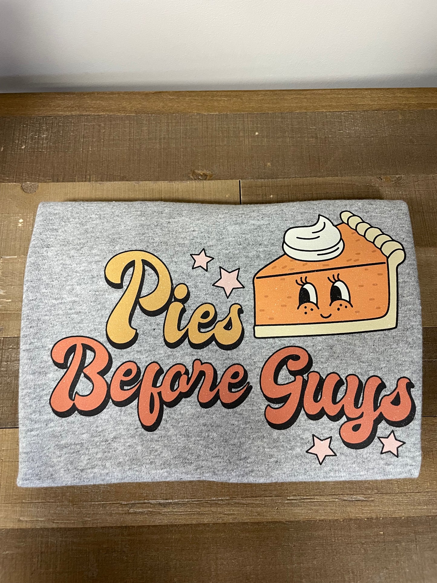 Youth XS Pies before guys shirt