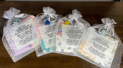 Handmade Quilted Pocket Prayer Quilt- Mystery Fabric