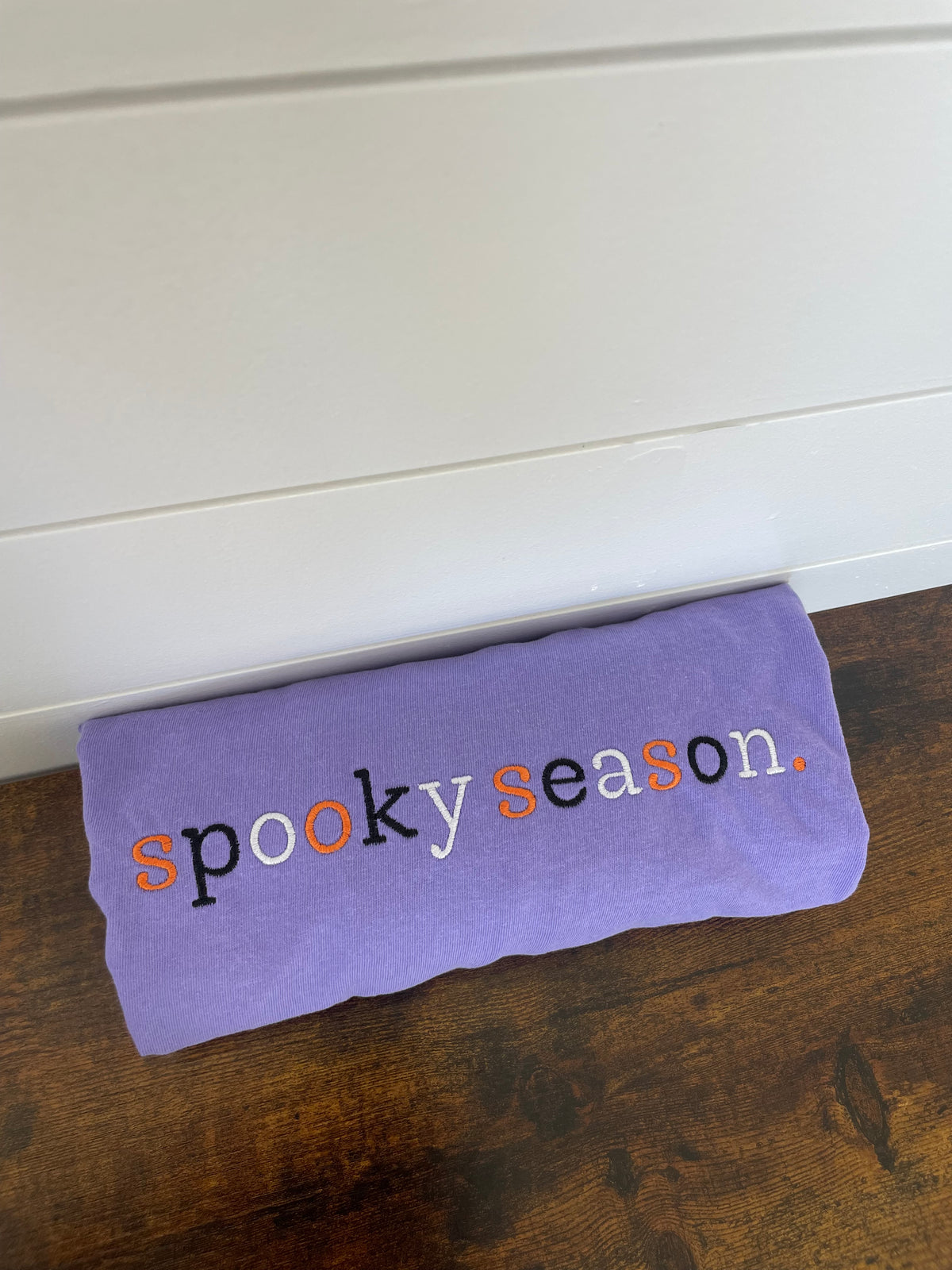 Spooky Season Embroidered Shirt