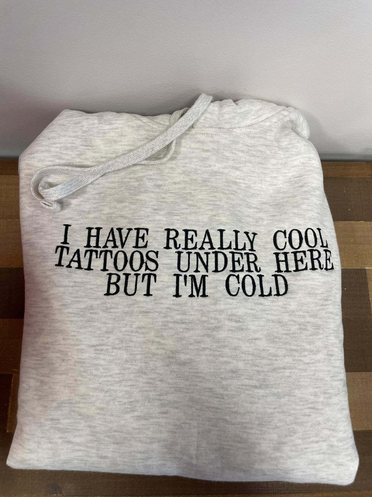 Really Cool Tattoos Embroidered Hoodie