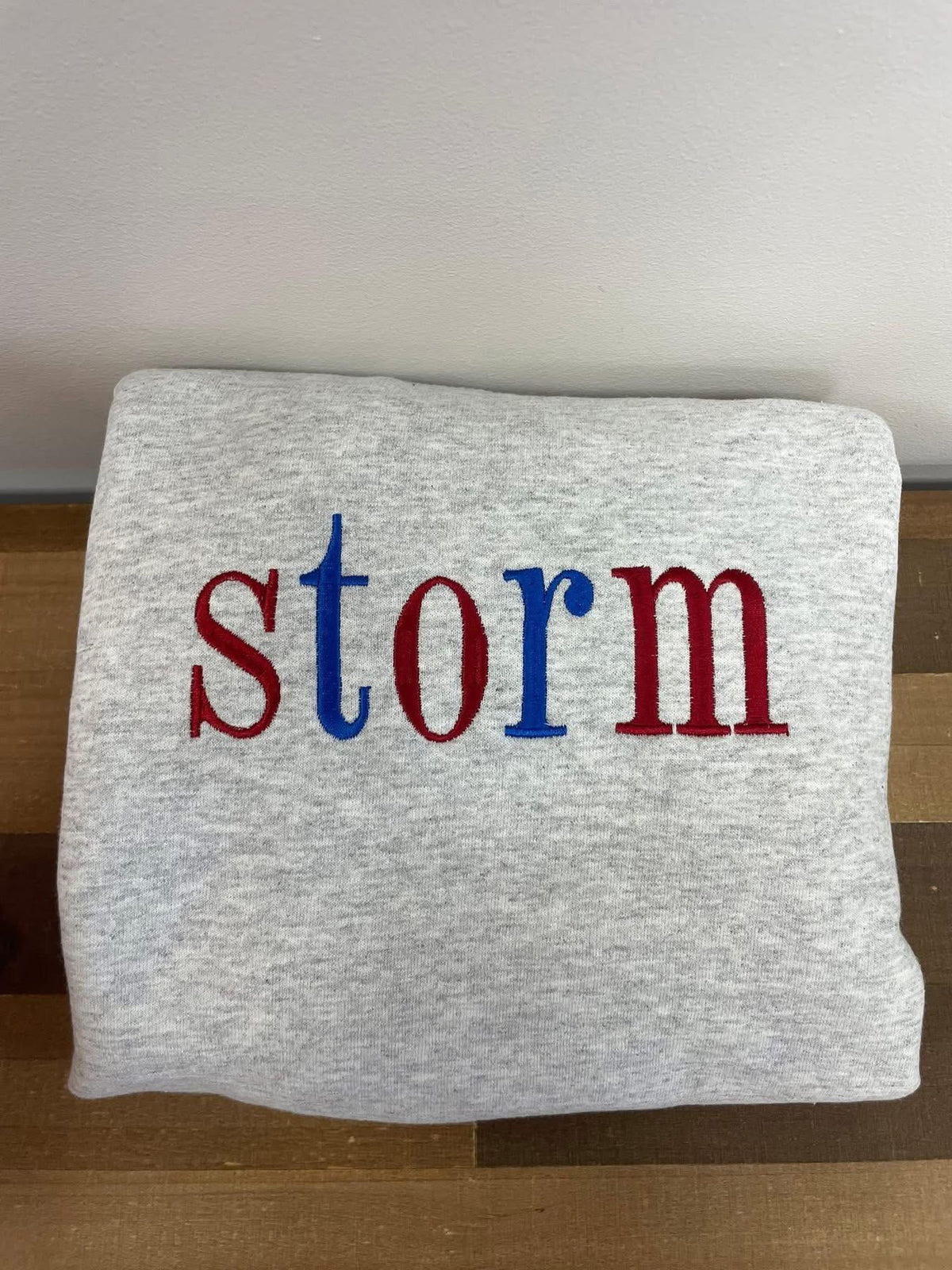 Storm Embroidered Crewneck