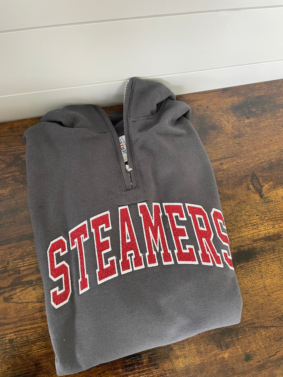 Steamers Glitter Embroidered Quarter Zip
