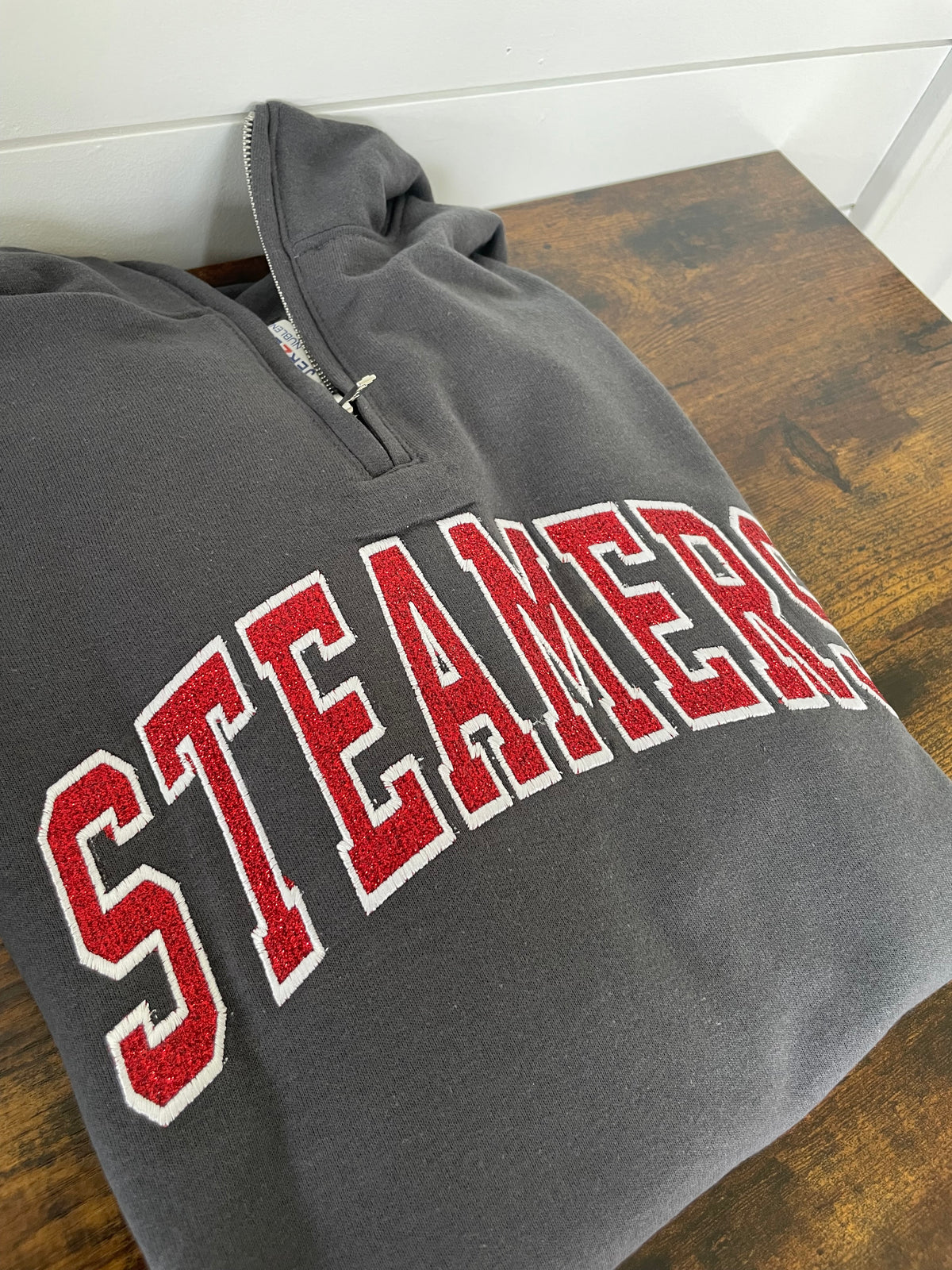 Steamers Glitter Embroidered Quarter Zip