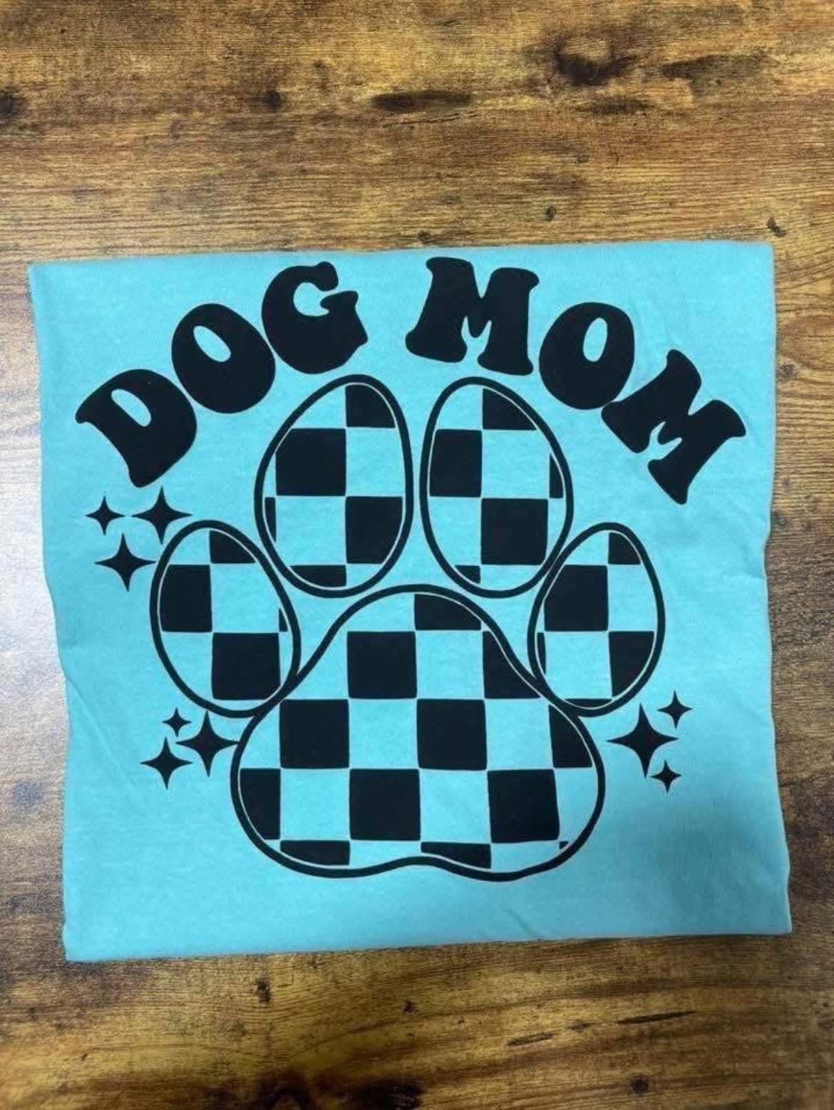 Dog Mom Puff Print Shirt