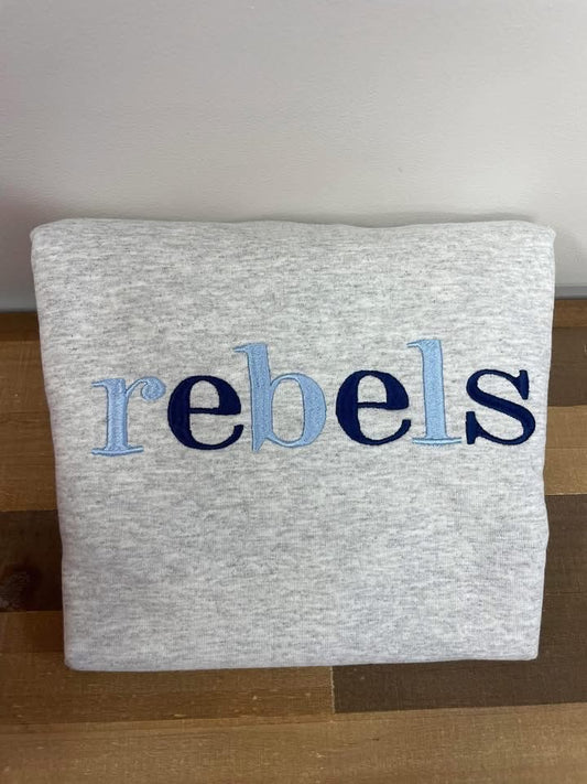 Rebels Embroidered Crewneck
