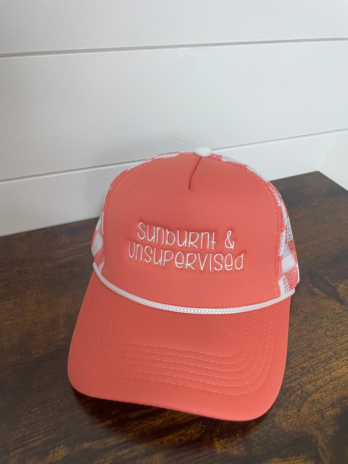 Sunburnt & Unsupervised Embroidered Hat