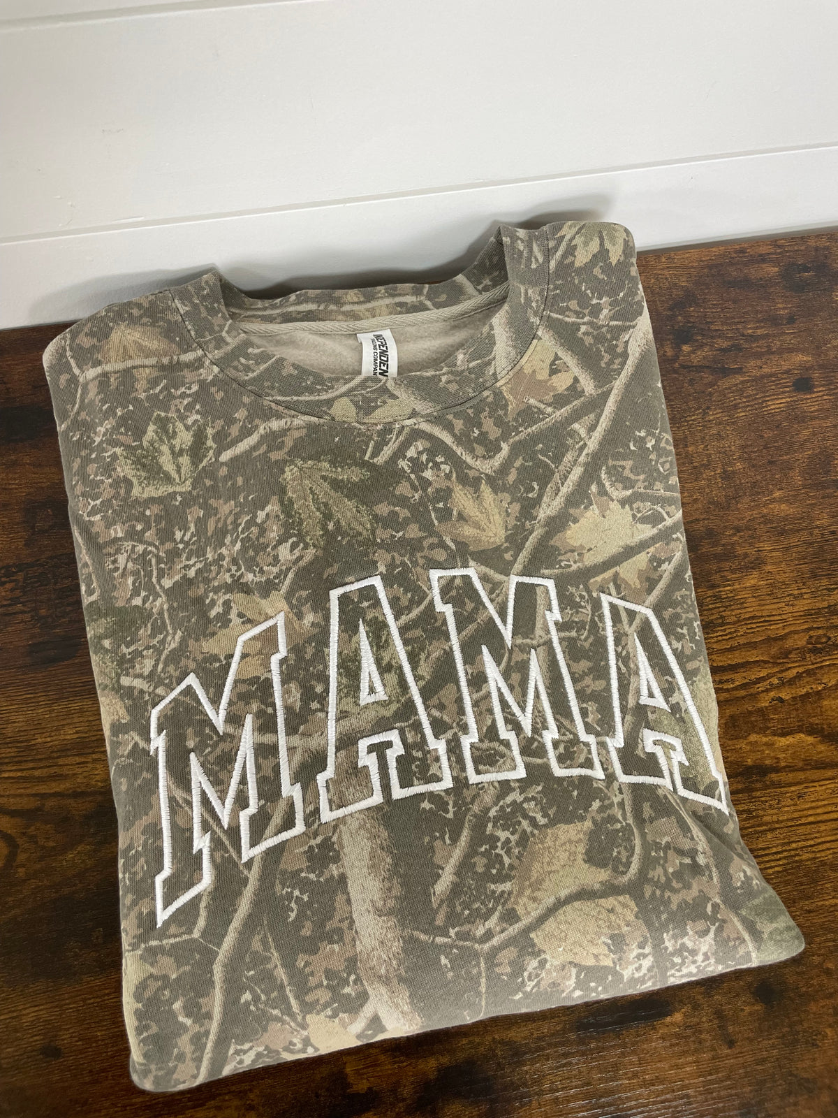 Camo Mama Embroidered Sweatshirt