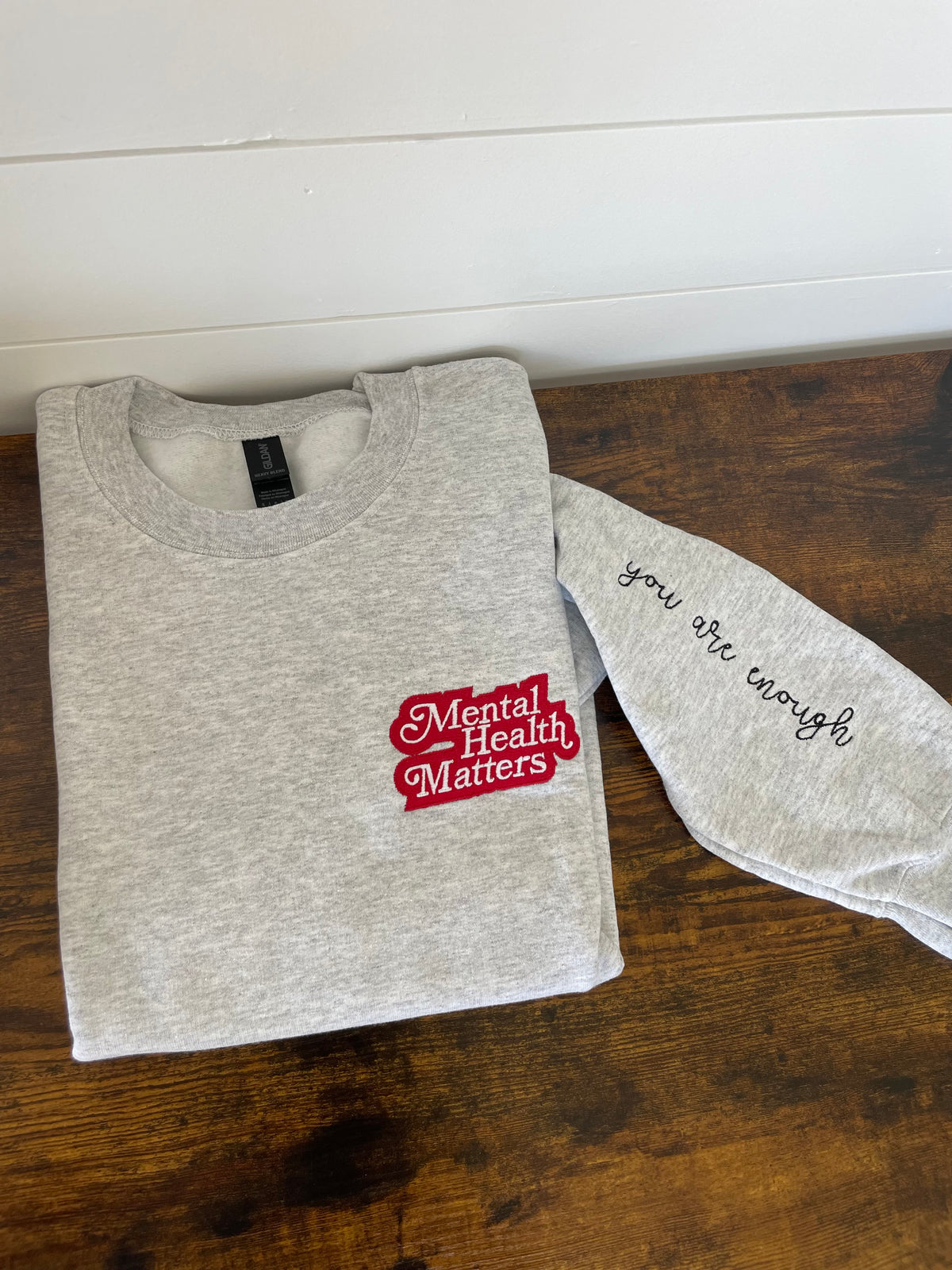 Mental Health Matters Embroidered Crewneck