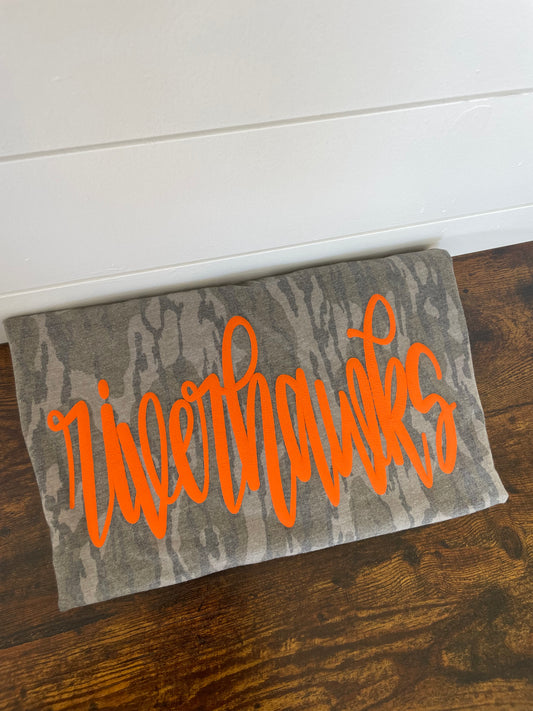 Riverhawks Mossy Oak shirt