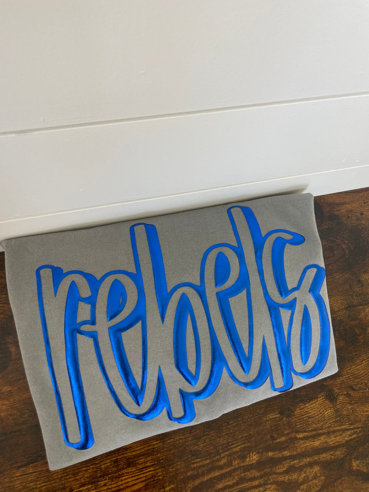Rebels Grey Comfort Colors Shirt Puff Print