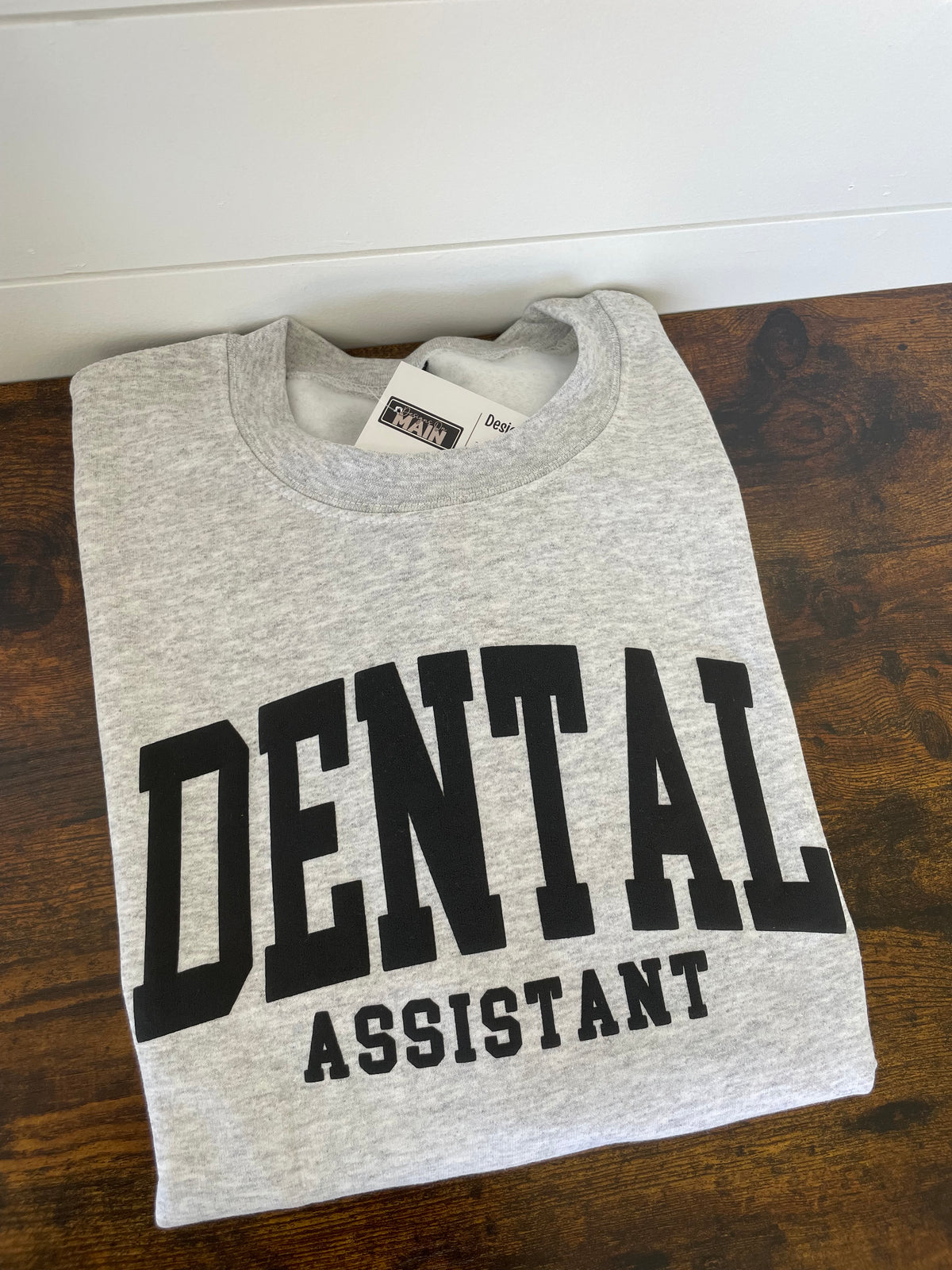Dental Assistant Crewneck Puff Print