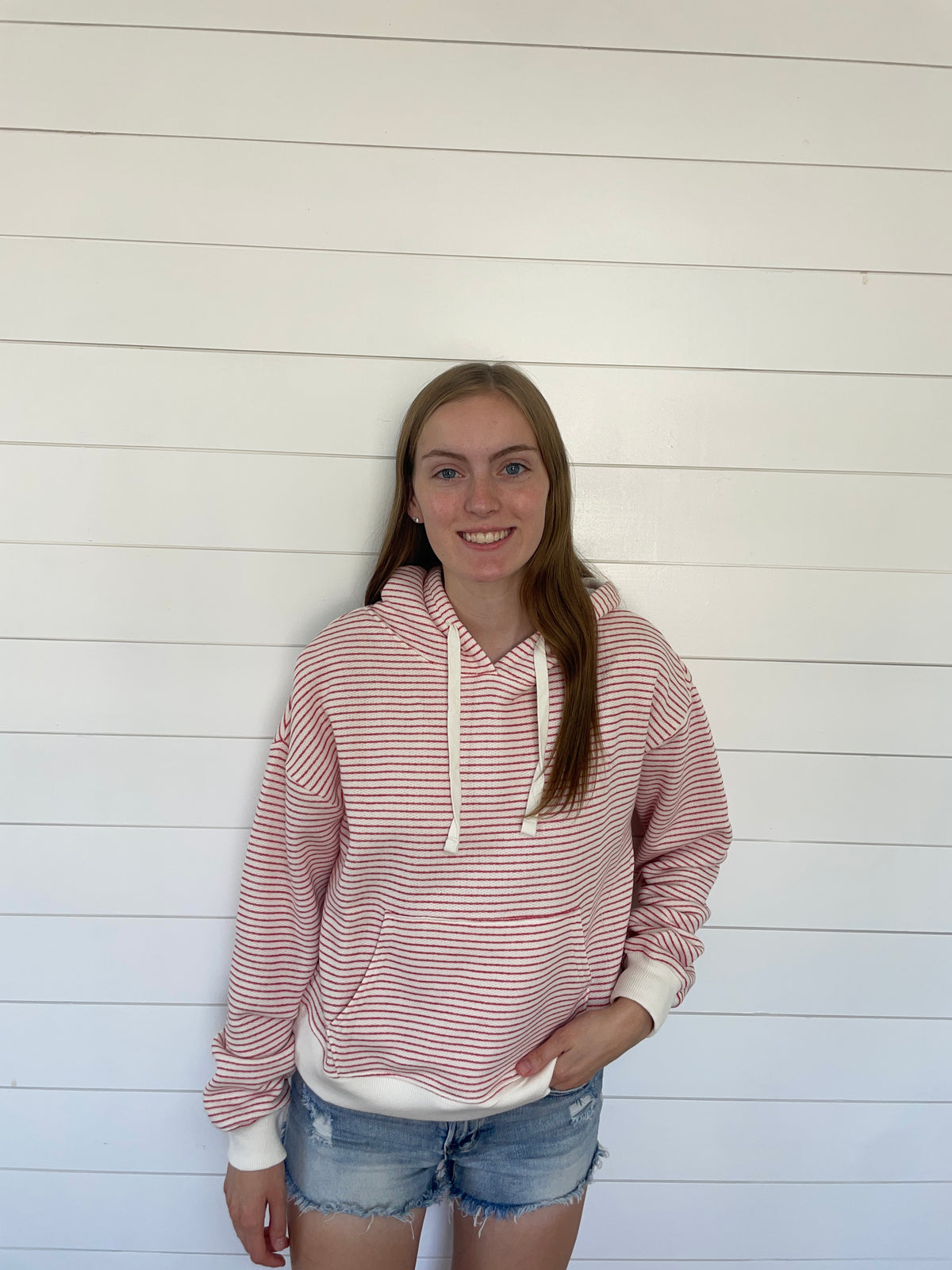 Red Stripe Hoodie