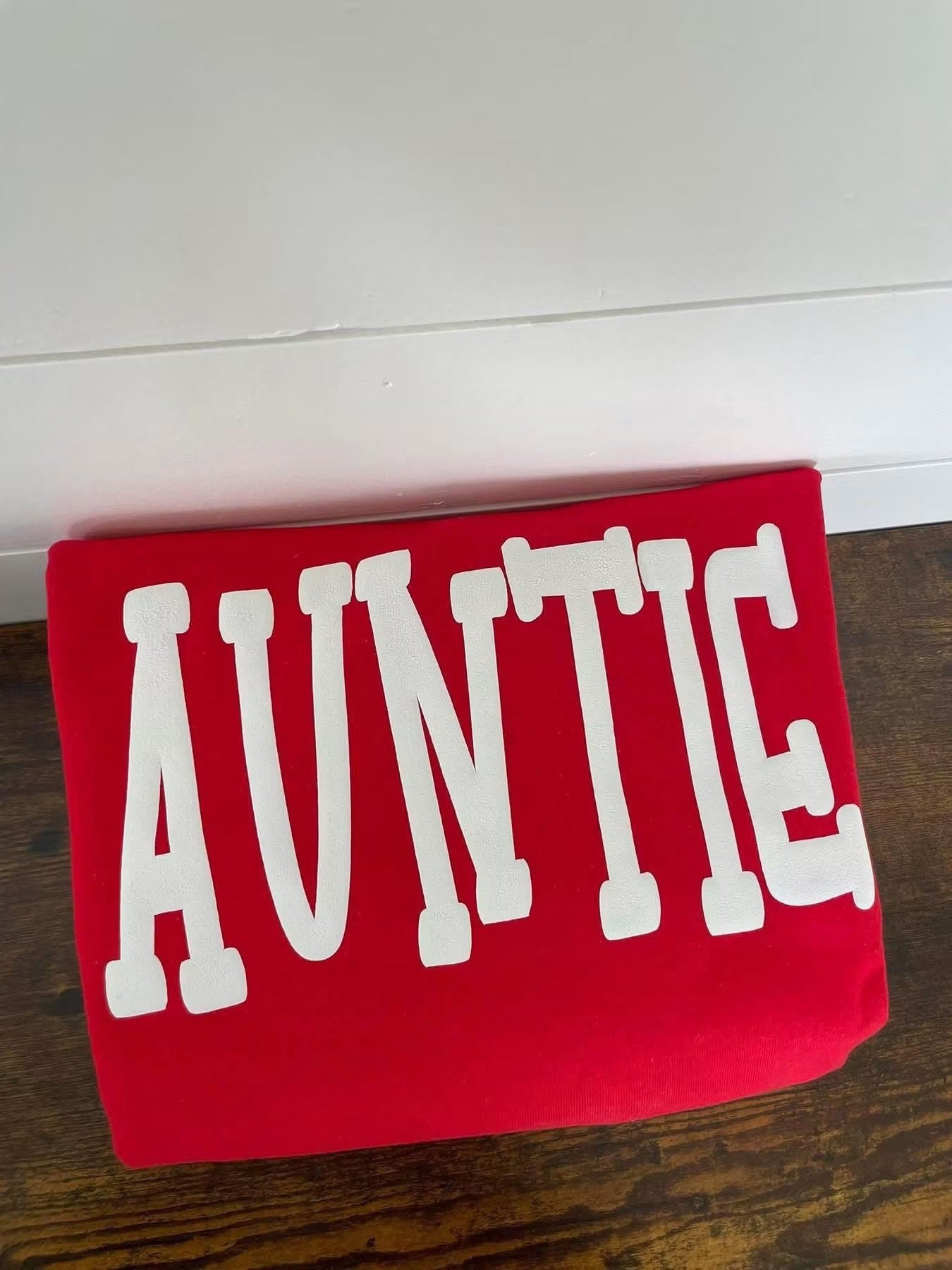 Red Auntie Crewneck
