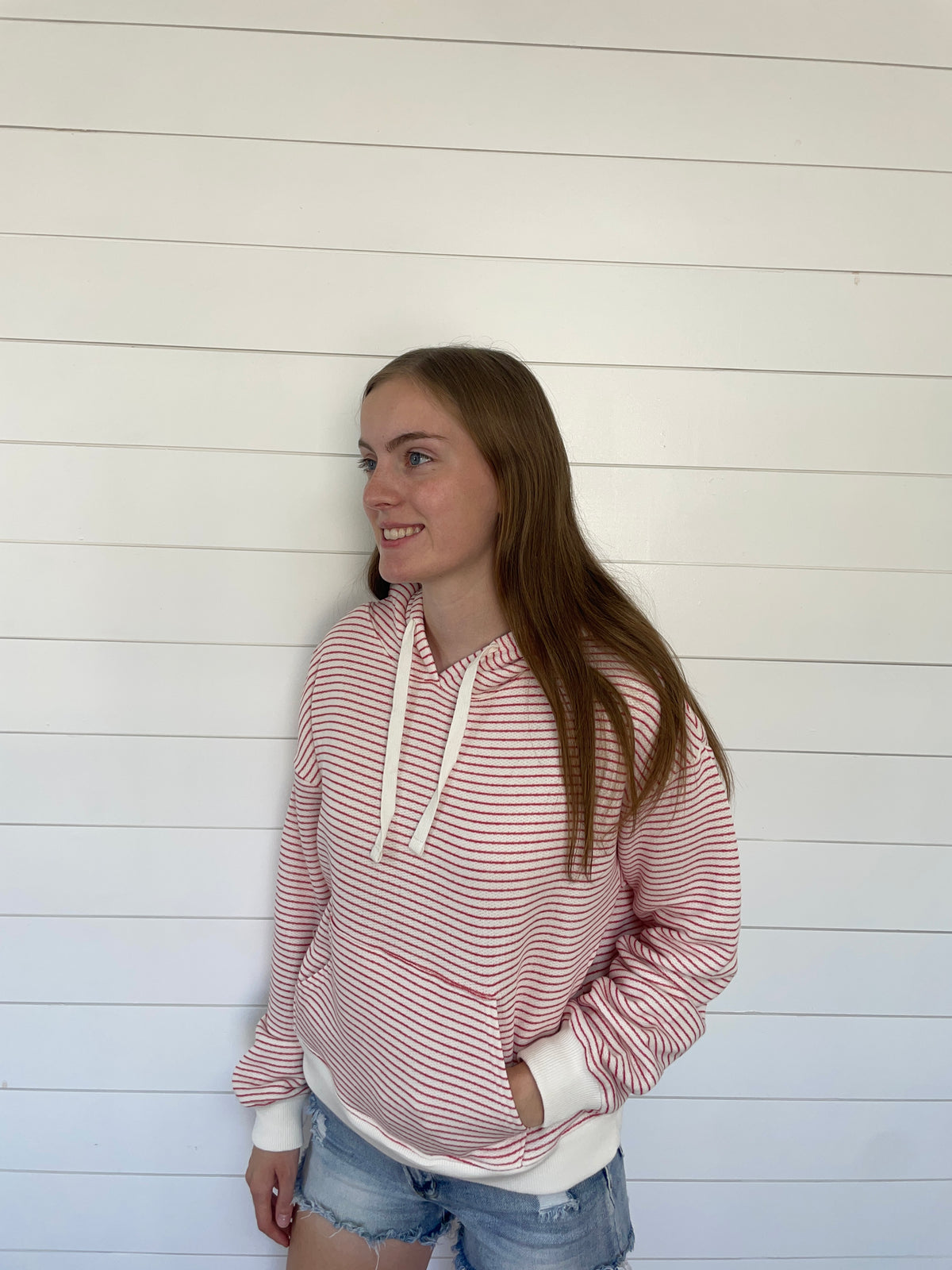Red Stripe Hoodie