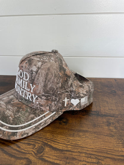 Camo God Family Country Hat