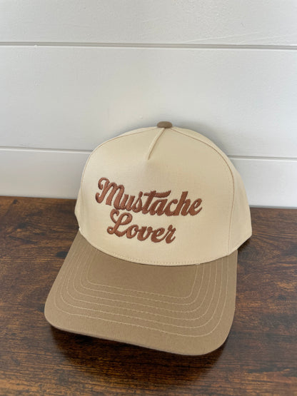 Mustache Lover Tan Hat