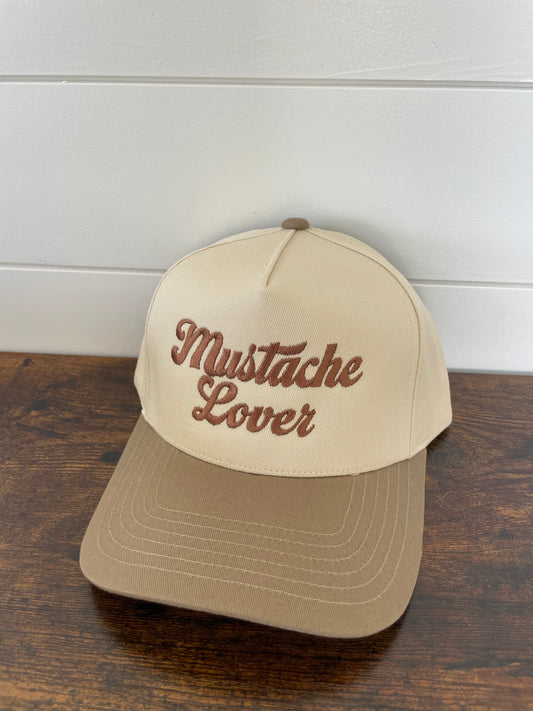 Mustache Lover Tan Hat