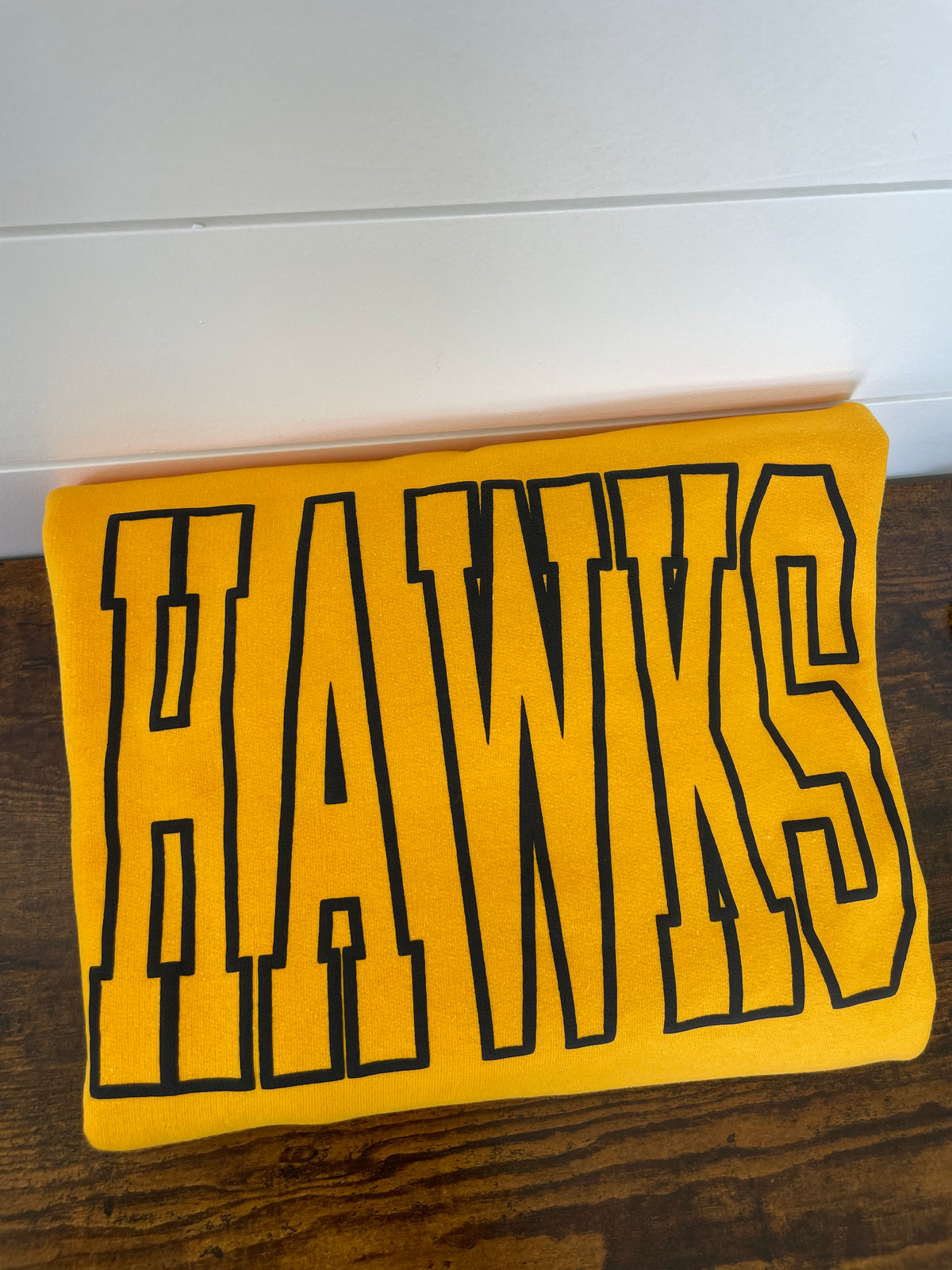 Hawks Gold Crewneck Black Puff