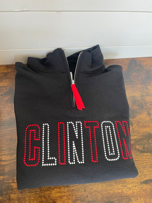 Black Clinton Quarter Zip