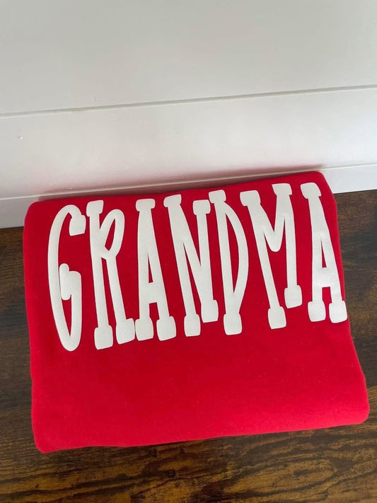 Grandma Red Crewneck