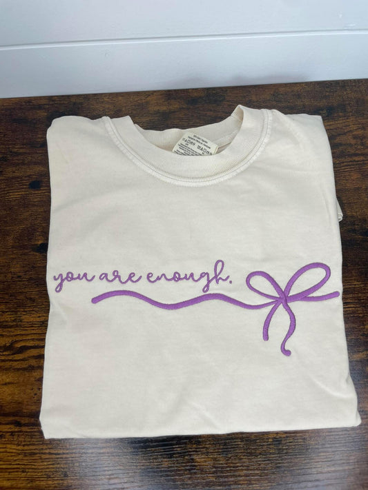 You are Enough Embroidered Shirt