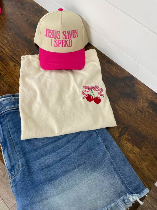 Cherry Embroidered Shirt